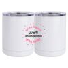 10 oz. White Stainless Steel Short Tumbler Thumbnail
