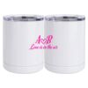 10 oz. White Stainless Steel Short Tumbler Thumbnail