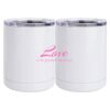 10 oz. White Stainless Steel Short Tumbler Thumbnail