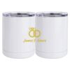 10 oz. White Stainless Steel Short Tumbler Thumbnail