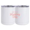 10 oz. White Stainless Steel Short Tumbler Thumbnail