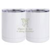 10 oz. White Stainless Steel Short Tumbler Thumbnail