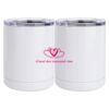 10 oz. White Stainless Steel Short Tumbler Thumbnail
