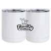 10 oz. White Stainless Steel Short Tumbler Thumbnail