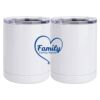 10 oz. White Stainless Steel Short Tumbler Thumbnail