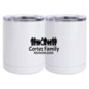 10 oz. White Stainless Steel Short Tumbler Thumbnail