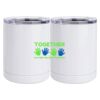 10 oz. White Stainless Steel Short Tumbler Thumbnail