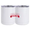 10 oz. White Stainless Steel Short Tumbler Thumbnail
