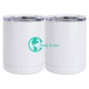 10 oz. White Stainless Steel Short Tumbler Thumbnail