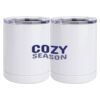 10 oz. White Stainless Steel Short Tumbler Thumbnail