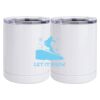 10 oz. White Stainless Steel Short Tumbler Thumbnail