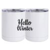 10 oz. White Stainless Steel Short Tumbler Thumbnail