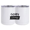 10 oz. White Stainless Steel Short Tumbler Thumbnail