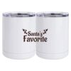10 oz. White Stainless Steel Short Tumbler Thumbnail