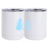 10 oz. White Stainless Steel Short Tumbler Thumbnail