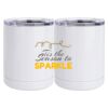 10 oz. White Stainless Steel Short Tumbler Thumbnail