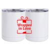 10 oz. White Stainless Steel Short Tumbler Thumbnail