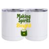 10 oz. White Stainless Steel Short Tumbler Thumbnail