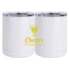 10 oz. White Stainless Steel Short Tumbler Thumbnail