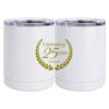 10 oz. White Stainless Steel Short Tumbler Thumbnail