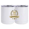 10 oz. White Stainless Steel Short Tumbler Thumbnail