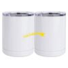 10 oz. White Stainless Steel Short Tumbler Thumbnail