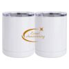10 oz. White Stainless Steel Short Tumbler Thumbnail