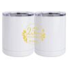 10 oz. White Stainless Steel Short Tumbler Thumbnail