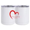10 oz. White Stainless Steel Short Tumbler Thumbnail