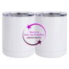 10 oz. White Stainless Steel Short Tumbler Thumbnail