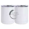 10 oz. White Stainless Steel Short Tumbler Thumbnail