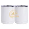 10 oz. White Stainless Steel Short Tumbler Thumbnail