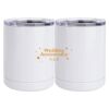 10 oz. White Stainless Steel Short Tumbler Thumbnail