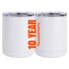 10 oz. White Stainless Steel Short Tumbler Thumbnail