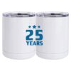 10 oz. White Stainless Steel Short Tumbler Thumbnail