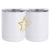10 oz. White Stainless Steel Short Tumbler Thumbnail