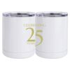 10 oz. White Stainless Steel Short Tumbler Thumbnail