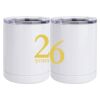 10 oz. White Stainless Steel Short Tumbler Thumbnail