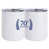 10 oz. White Stainless Steel Short Tumbler Thumbnail