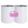 10 oz. White Stainless Steel Short Tumbler Thumbnail