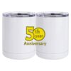 10 oz. White Stainless Steel Short Tumbler Thumbnail