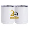10 oz. White Stainless Steel Short Tumbler Thumbnail