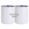 10 oz. White Stainless Steel Short Tumbler Thumbnail