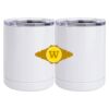 10 oz. White Stainless Steel Short Tumbler Thumbnail