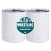 10 oz. White Stainless Steel Short Tumbler Thumbnail