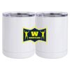 10 oz. White Stainless Steel Short Tumbler Thumbnail