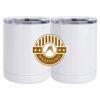 10 oz. White Stainless Steel Short Tumbler Thumbnail