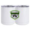 10 oz. White Stainless Steel Short Tumbler Thumbnail