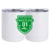 10 oz. White Stainless Steel Short Tumbler Thumbnail