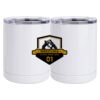 10 oz. White Stainless Steel Short Tumbler Thumbnail